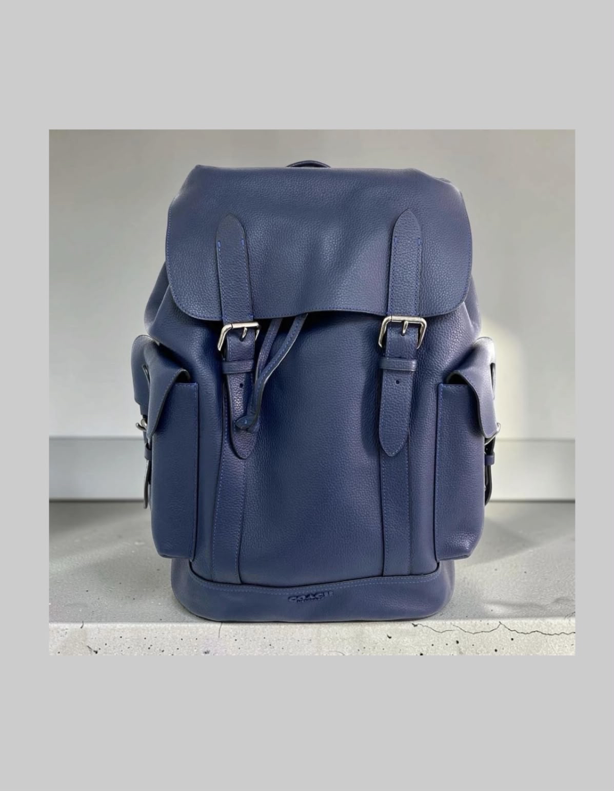 Coach Backpack calfskin 100%Authentic, 98%new ✅Dust bag