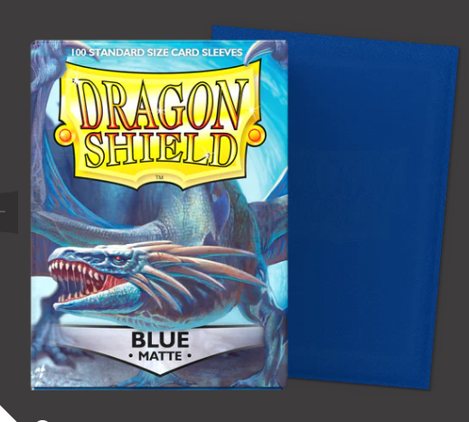 [Original] Dragon Shield Card Sleeves Matte Standard Size (100 pcs) -BLUE