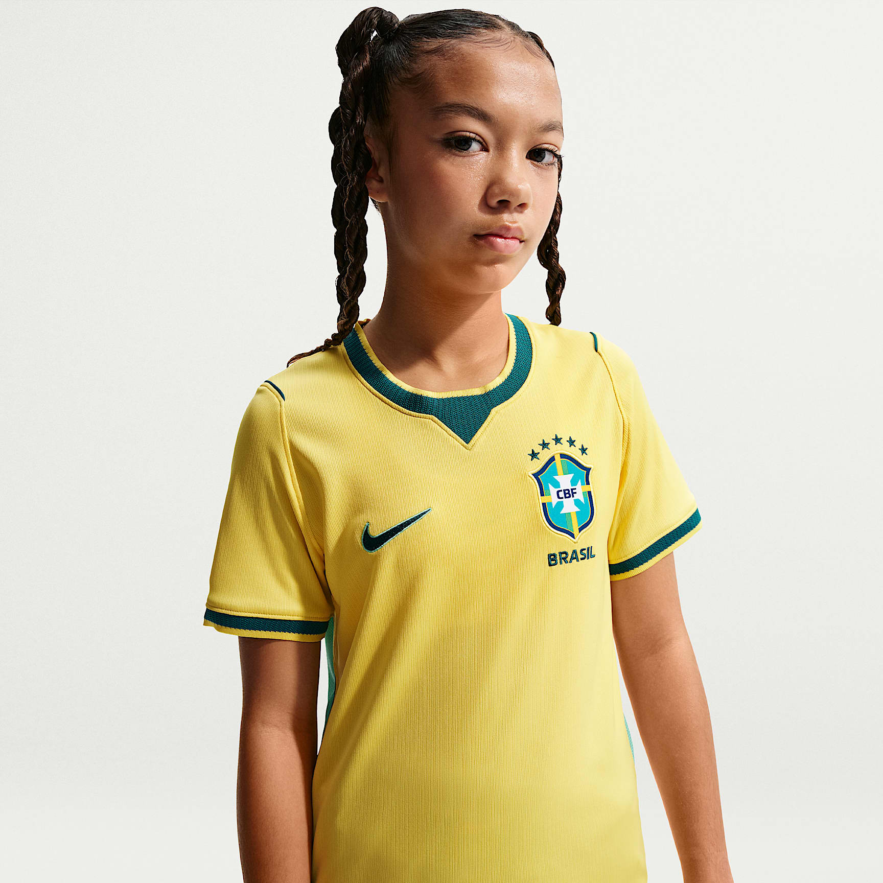 #童裝 Nike x Jordan Brazil 巴西 2026-27 主場童裝球迷版球衣 (可加印字章) IO2231