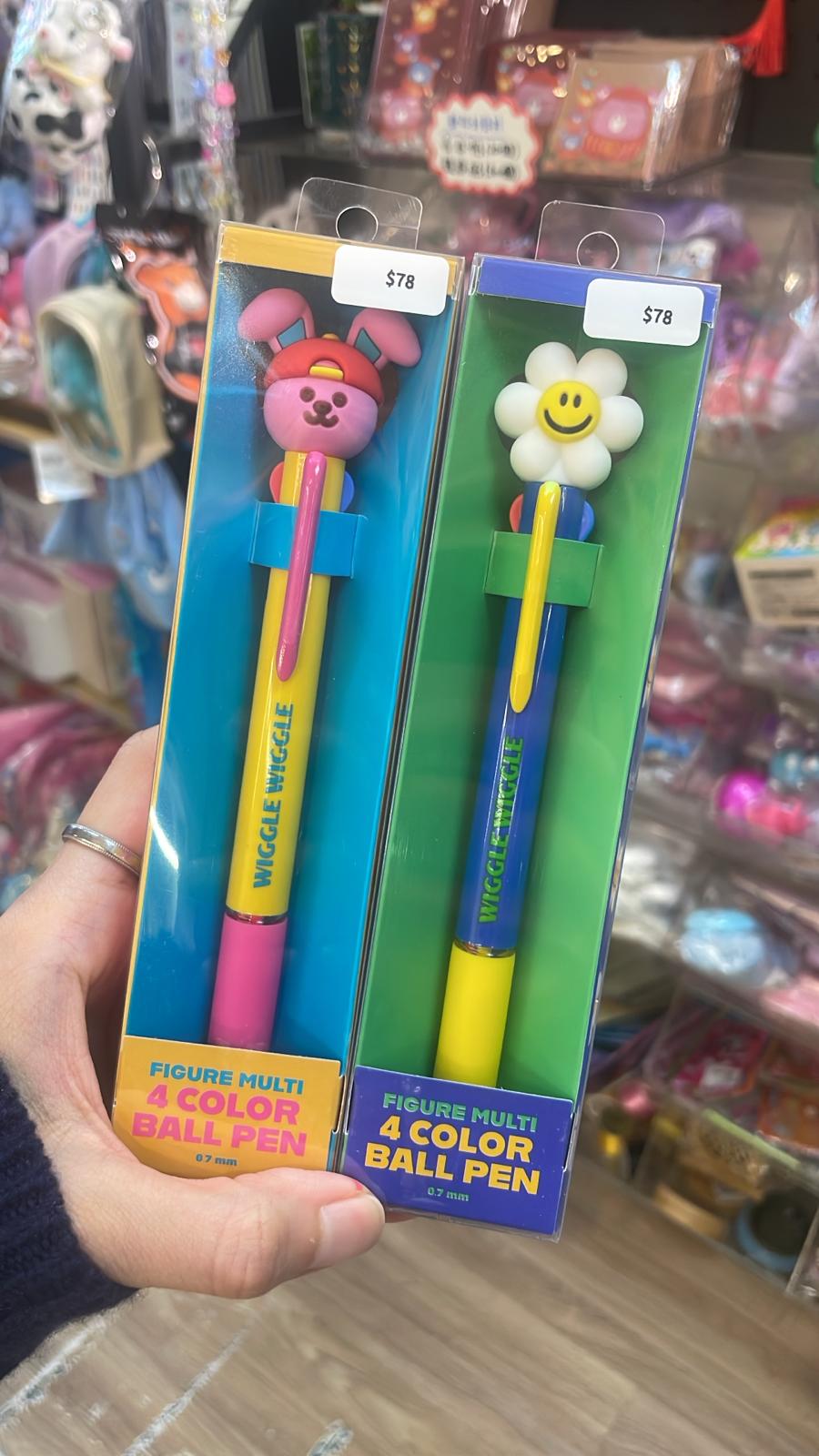 Wiggle Wiggle 四色原子筆套裝