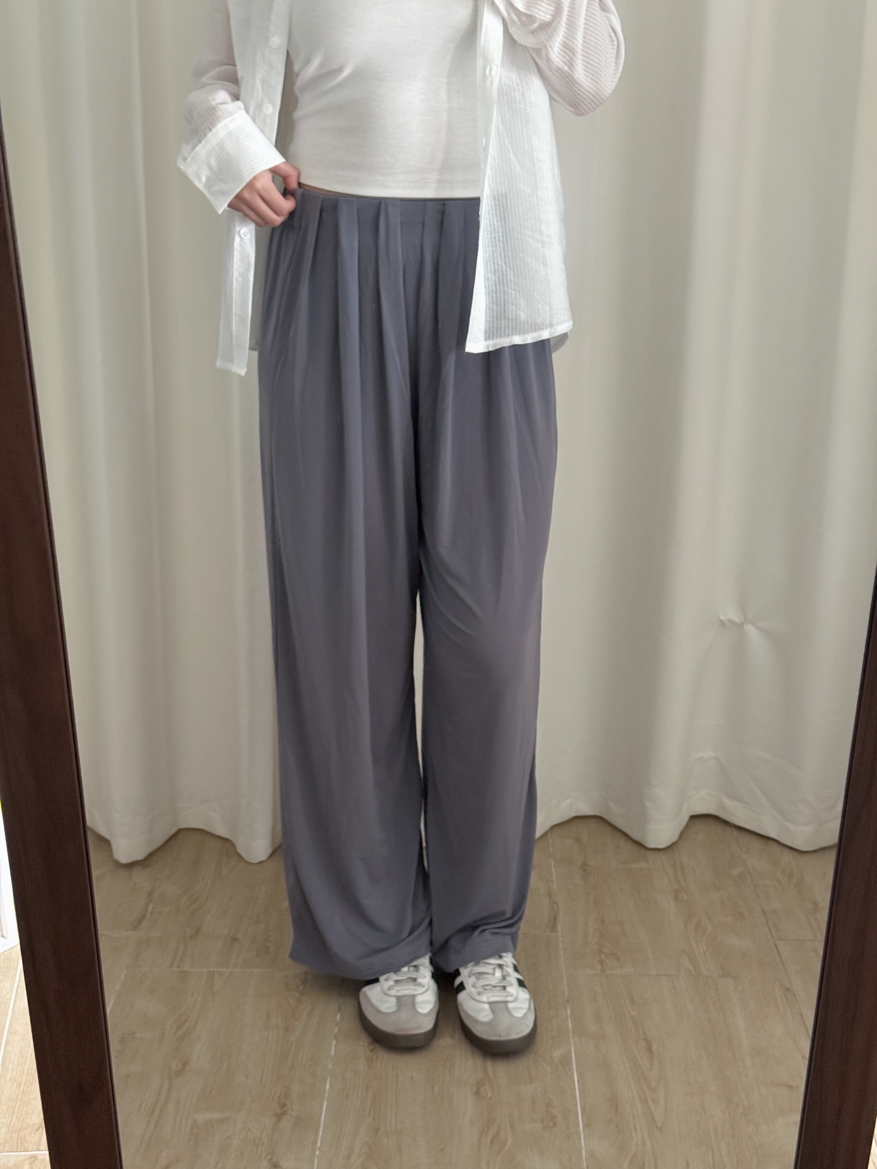 [夏天最愛!]超垂感涼爽休閑長褲(四色入)