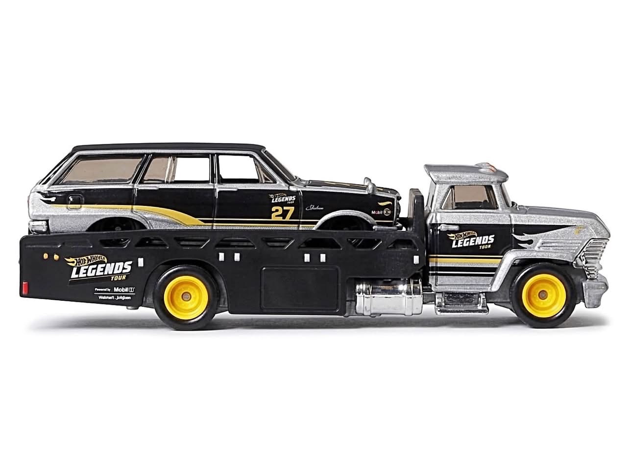 預訂 Pre Order - HOT WHEELS TEAM TRANSPORT - 2027 LEGENDS TOUR -  '69 Nissan Skyline Van and Horizon Hauler, Hotwheels
