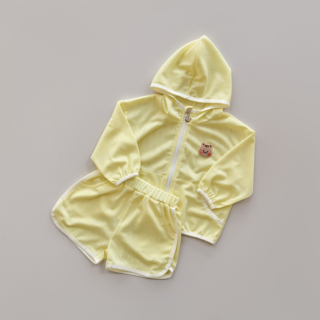 26S/S DTD夏日透清涼系列-彩色包邊拉鍊上下套裝