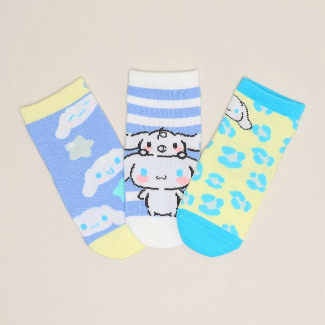 🆕【⭐訂購⭐】🌀 🇯🇵 日本直送 #Sanrio 短襪3對組套裝［6款選］🌀[ELCA-0009][260309]