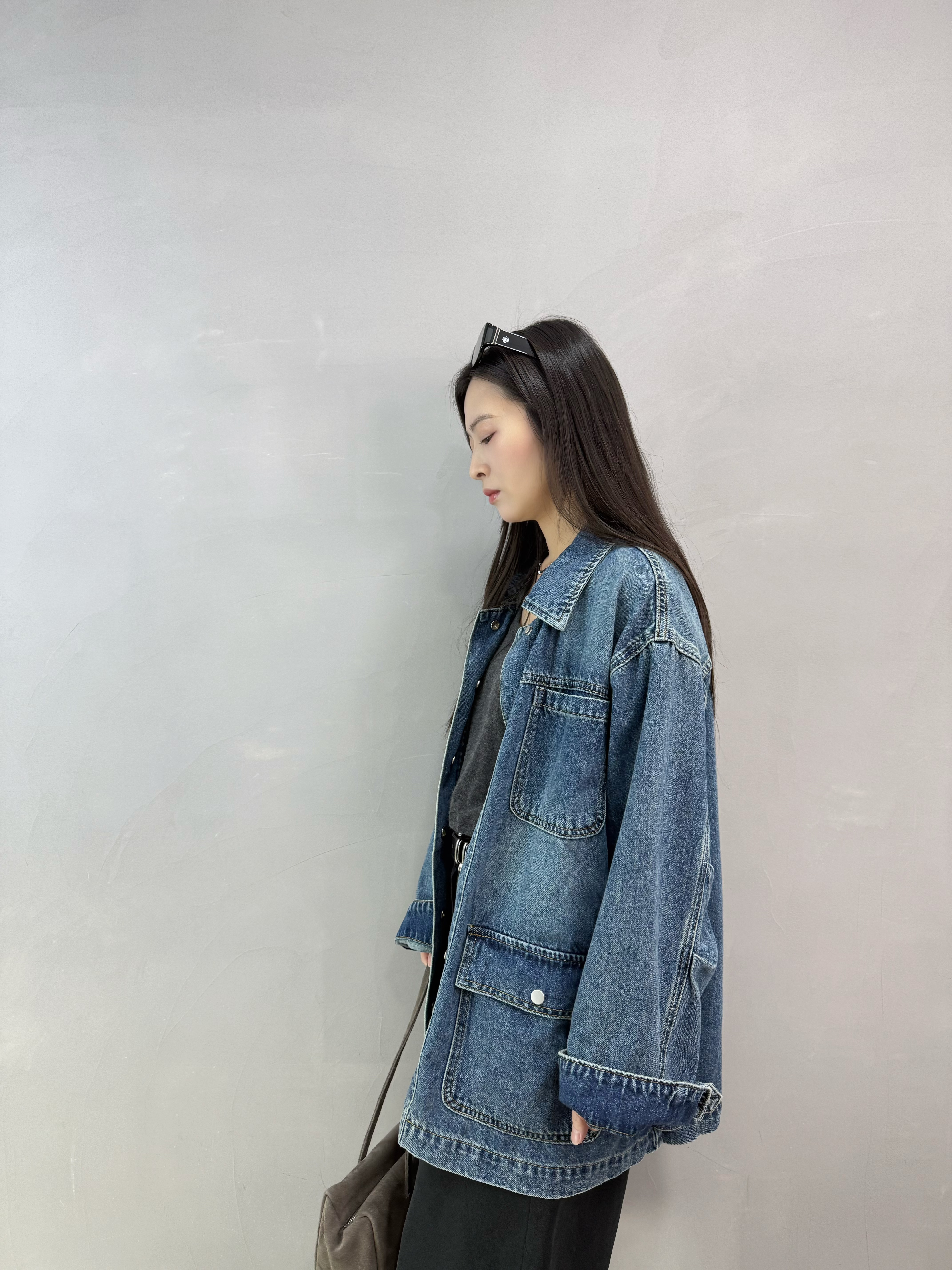F15 四袋牛仔褸
