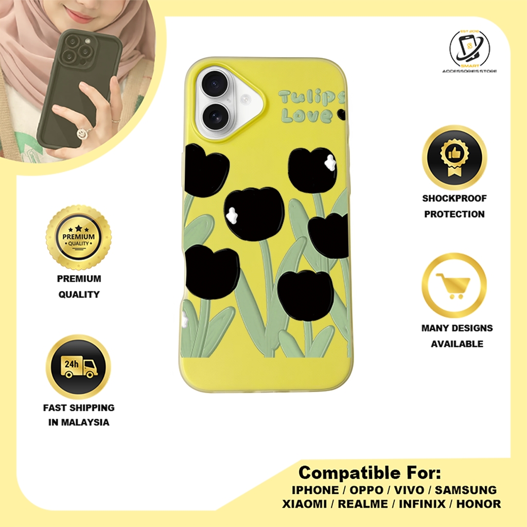 JELLY CASE PHONE FOR IPHONE - DESIGN FLOWER R