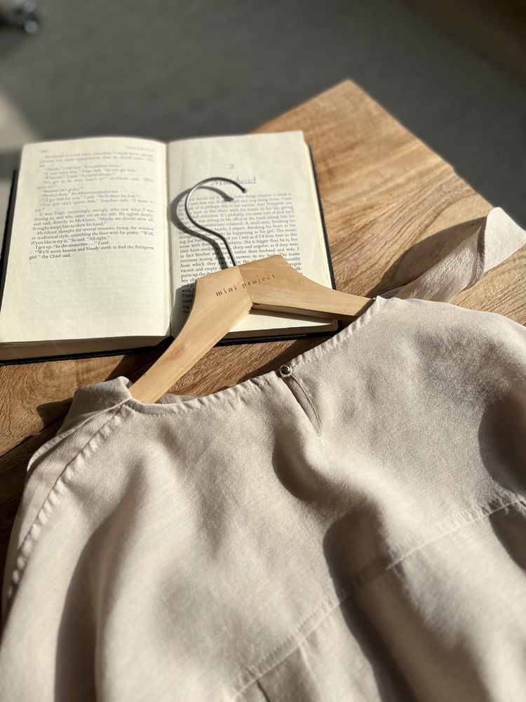 Scarf-Tie Elegance Blouse (Dusty Pink)