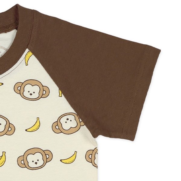 🇯🇵預訂 日本直送🇯🇵猴子香蕉滿印包腹短袖家居服上下套裝