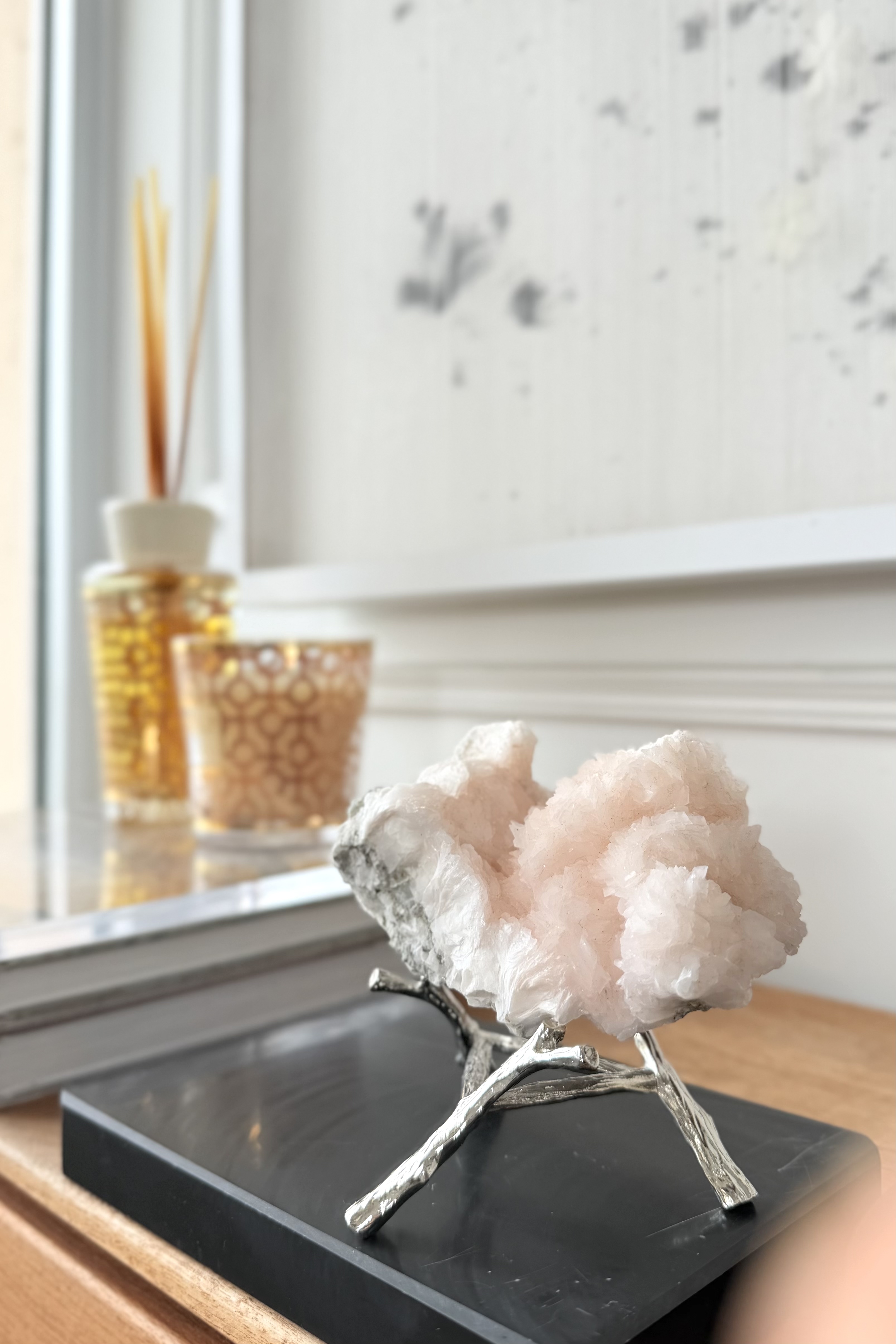 ༒11.2cm粉紅方解石原石礦擺件༒ CA.3A01C16GATA-RA*3AF