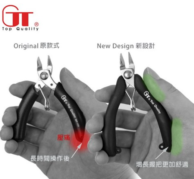 GT3.5吋斜咀手飾鉗TMP100