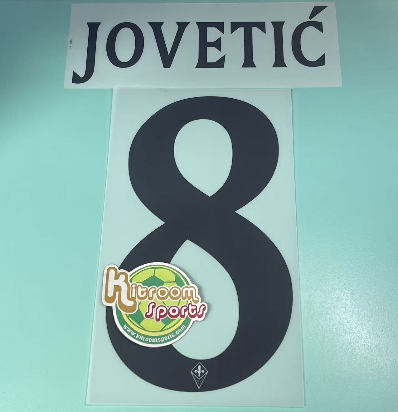 2012-13 Fiorentina 3rd Nameset #8 JOVETIC