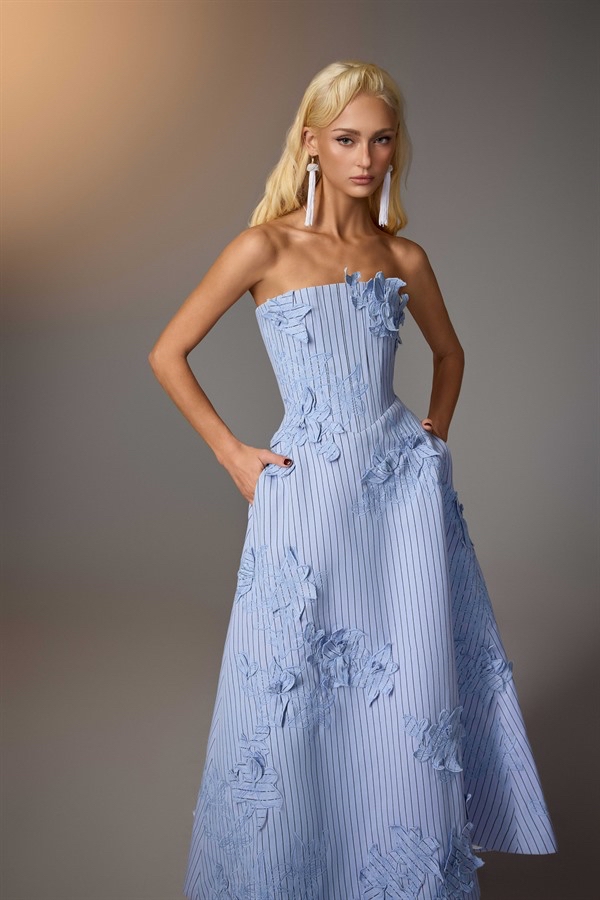 Floral Embroidered Corset Dress