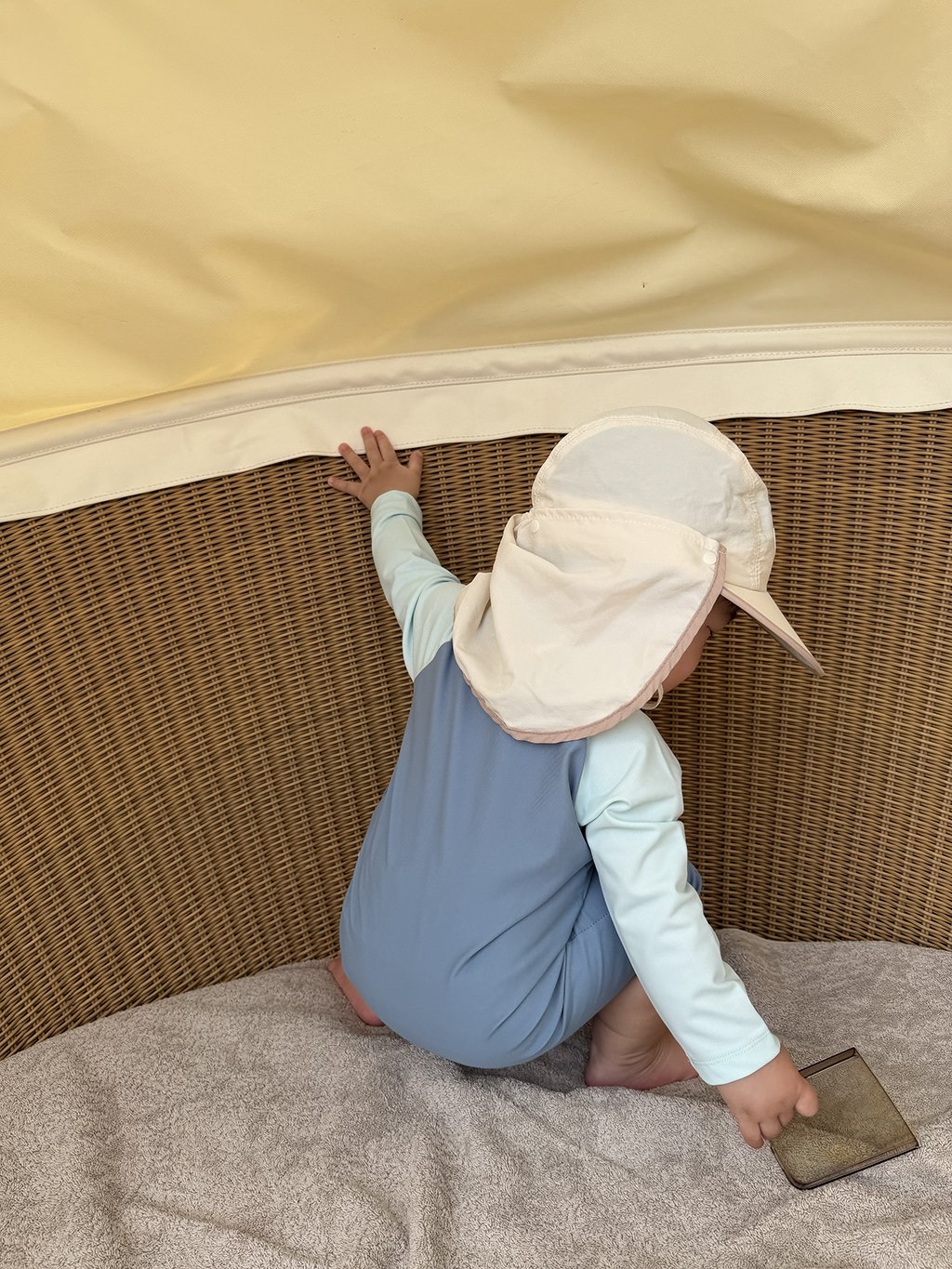 Here | sun hat (Ivory free size )