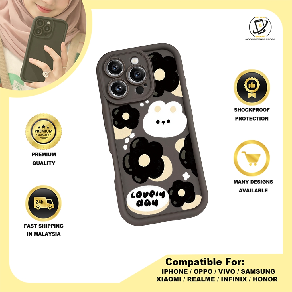 TPU DESIGN CASE PHONE FOR INFINIX - DESIGN FLOWER A1