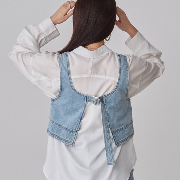 牛仔挺身背心outer【JOT002】