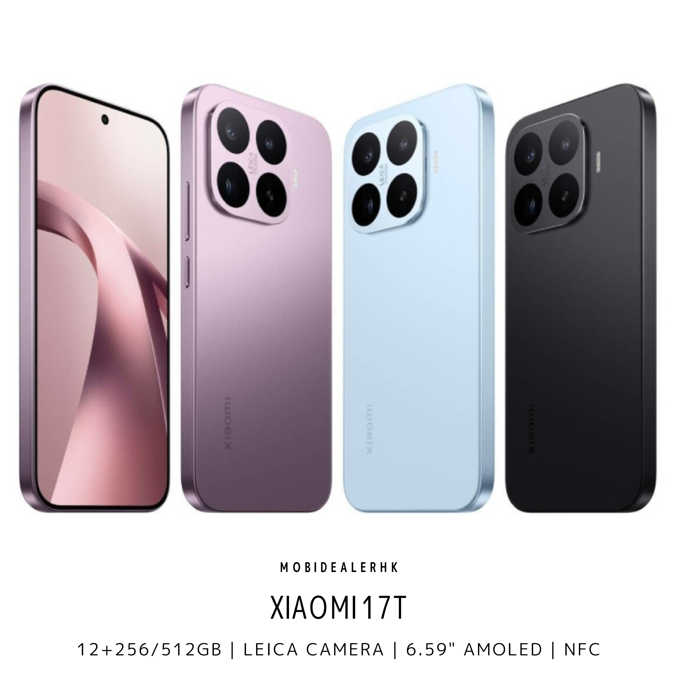 Xiaomi 17T | 小米 17T | 5G | 智能手機 | 12+256/512Gb | Leica Camera | 6.59" AMOLED | NFC
