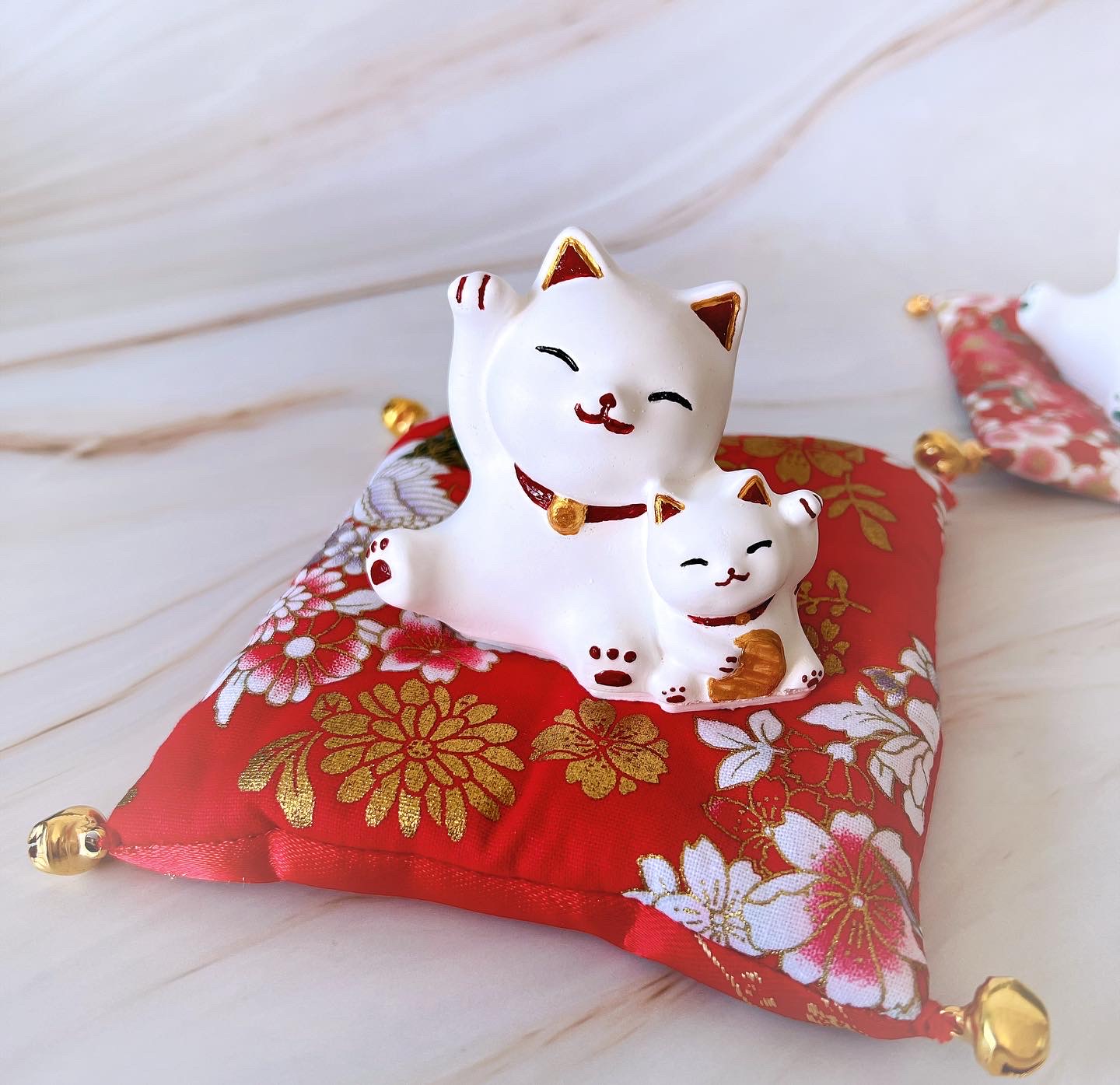 親子招財貓擴香石