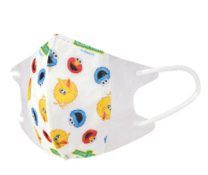 SKATER 兒童3D口罩 7枚入（適合2-3歲）芝麻街