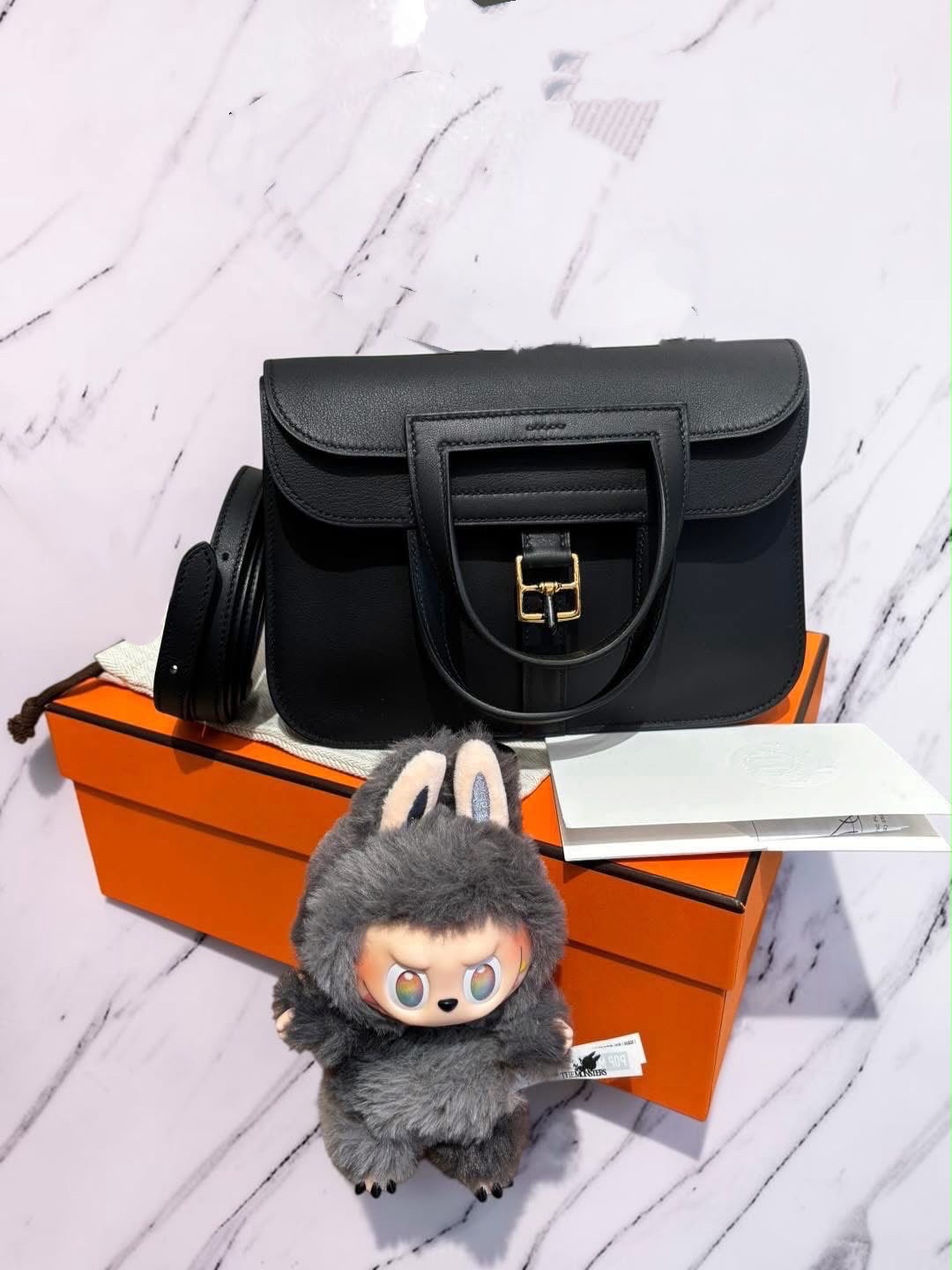 Hermes mini halzan,黑金 STAMP K 100%Authentic,99%new ✅專門店收據✅防塵袋✅box