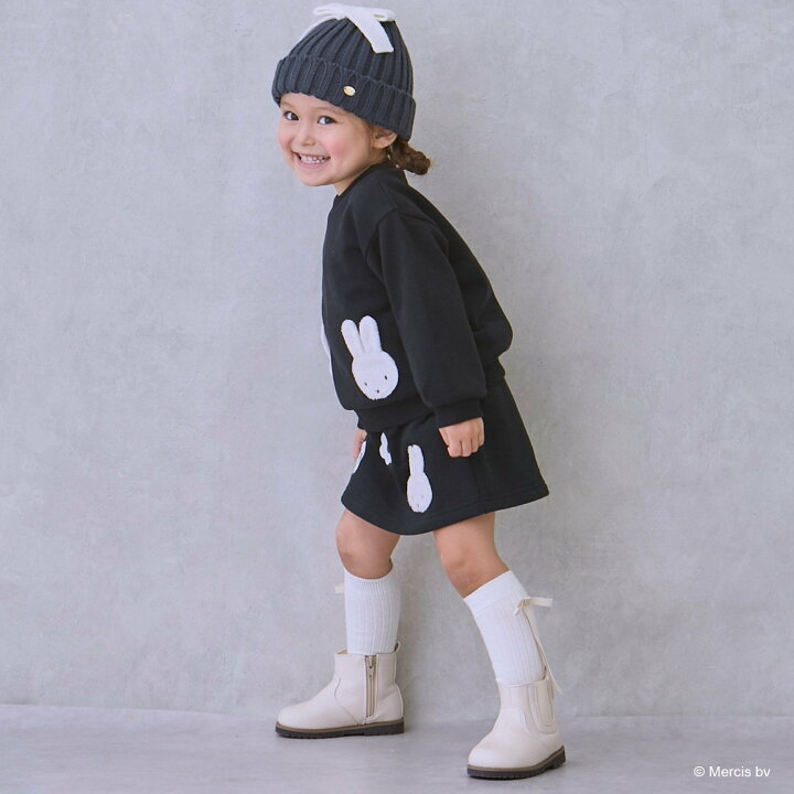 🇯🇵預訂 日本直送🇯🇵Petit Main x Miffy三色人物貼花花花刺繡短裙褲