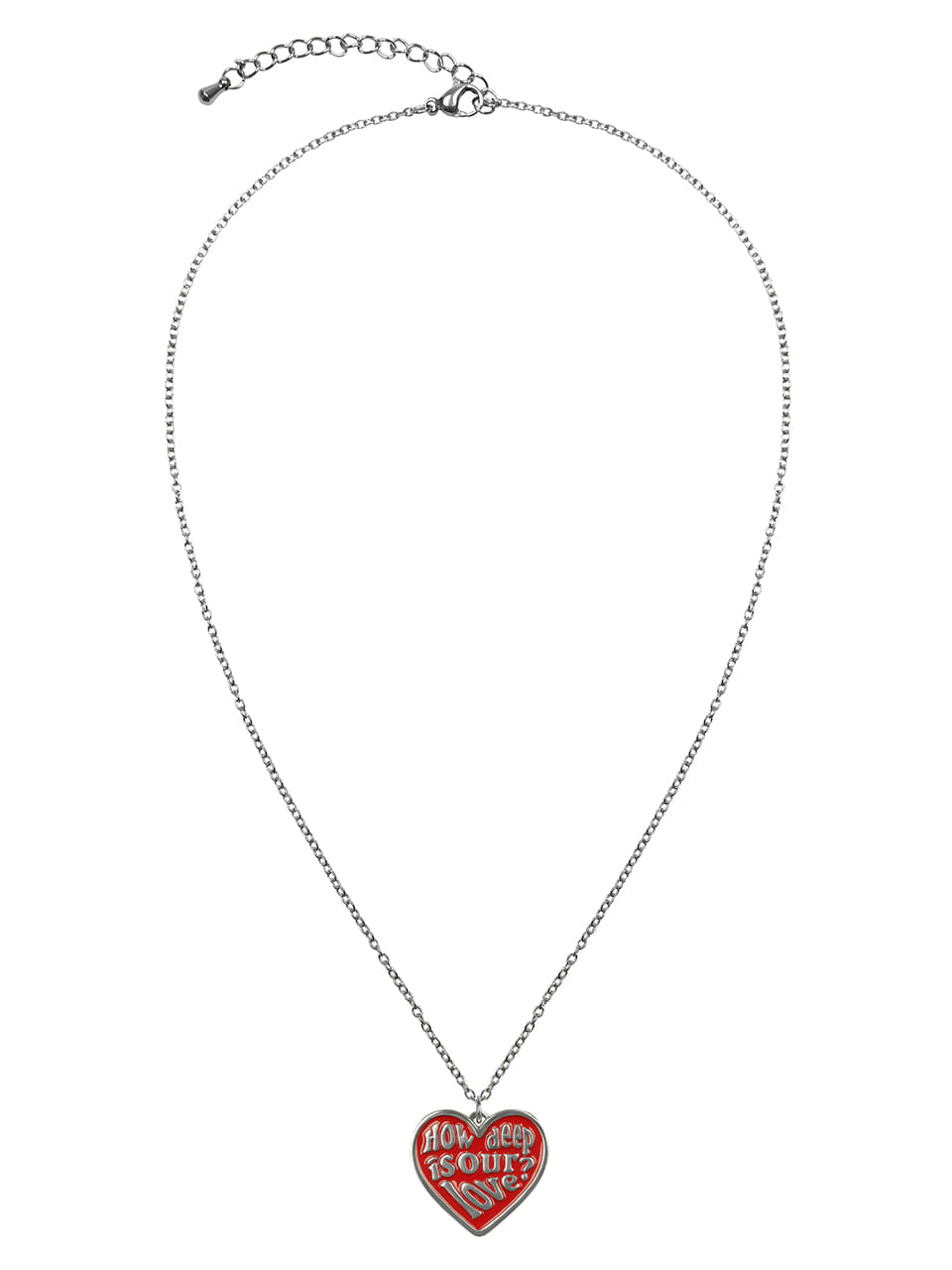LOVE PENDENT NECKLACE(RED)