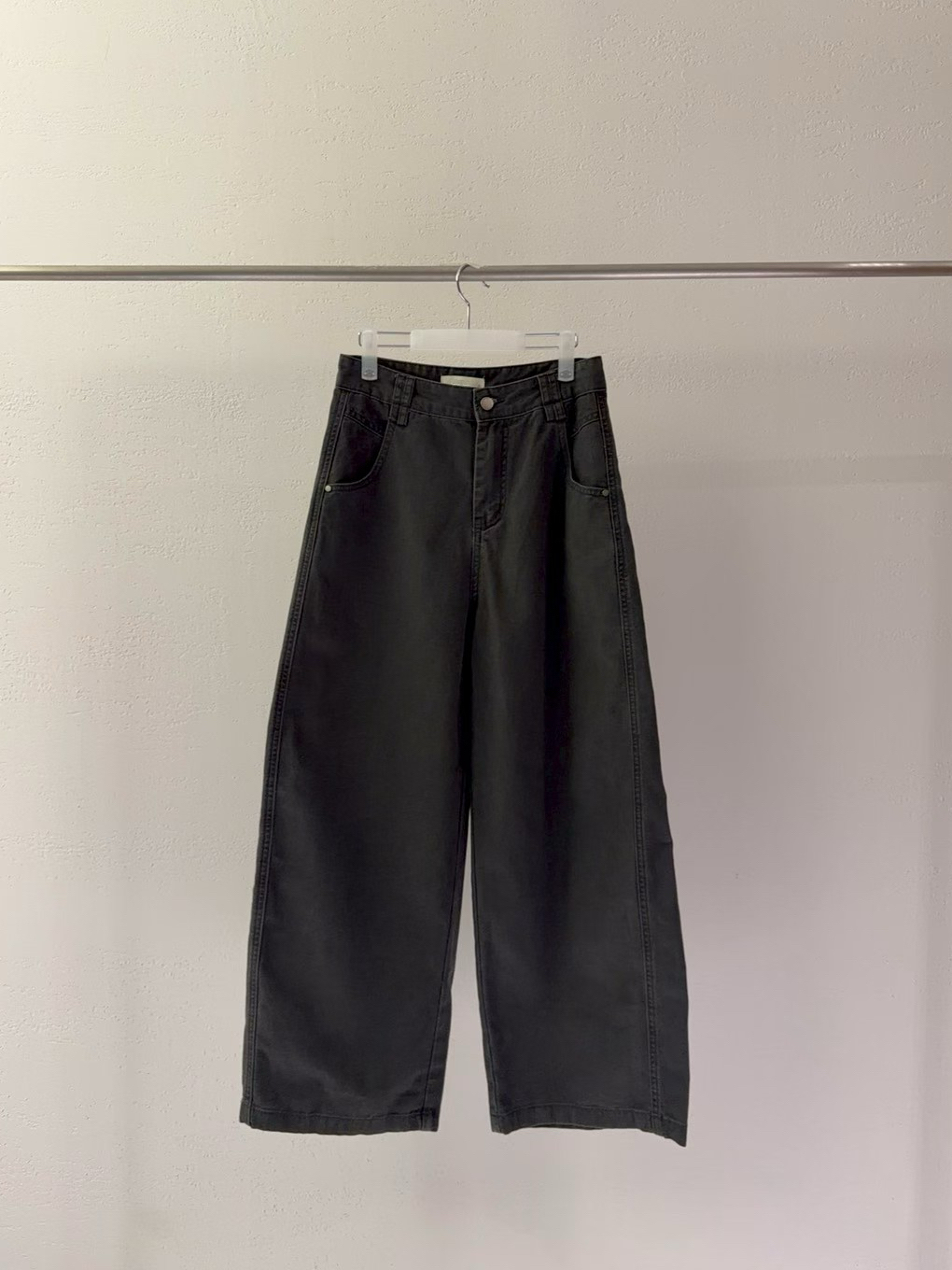 High-Waisted Wide-Leg Chino Pants #pt81
