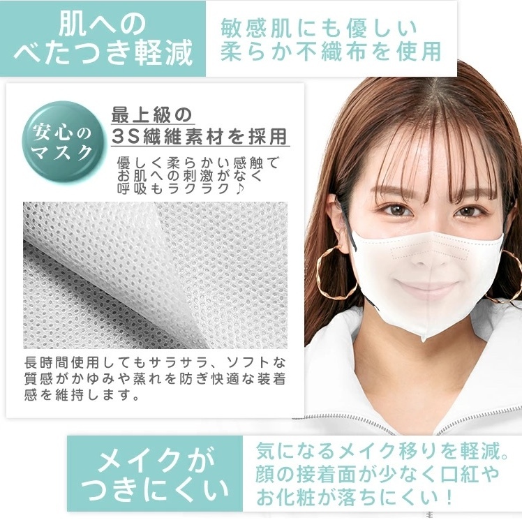 日本直送 - 3D立體小顏口罩 -1盒- 現貨