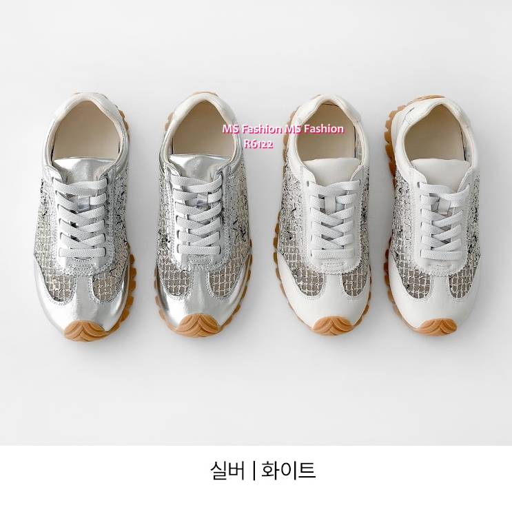 R6122 韓國🇰🇷真皮拼網料sneakers