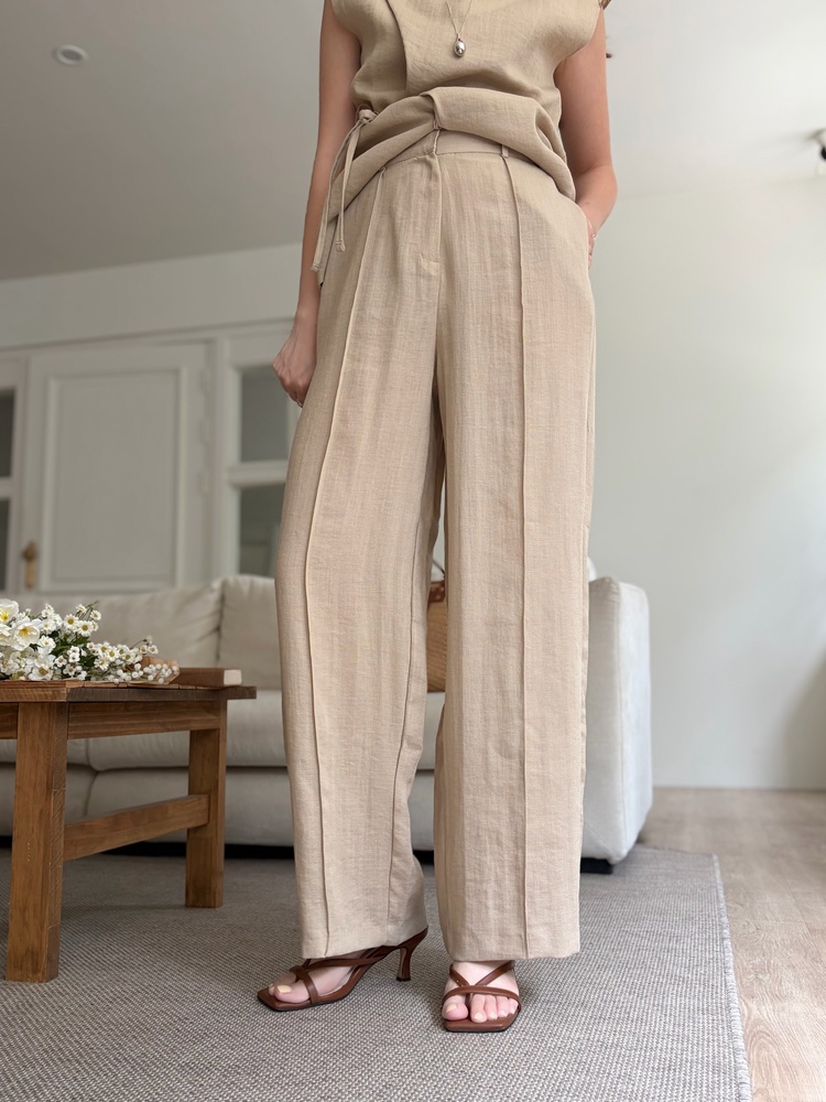 The Fine Linen Summer Set (Beige)
