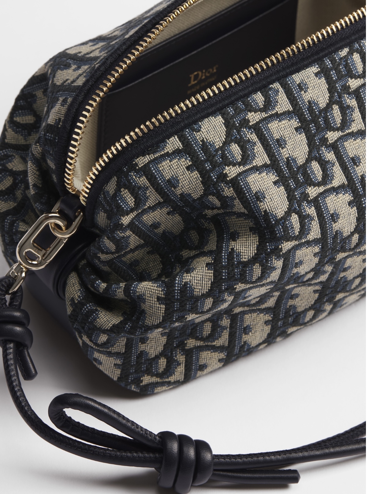 Dior Bow 小袋 藍色 Dior Oblique 緹花 