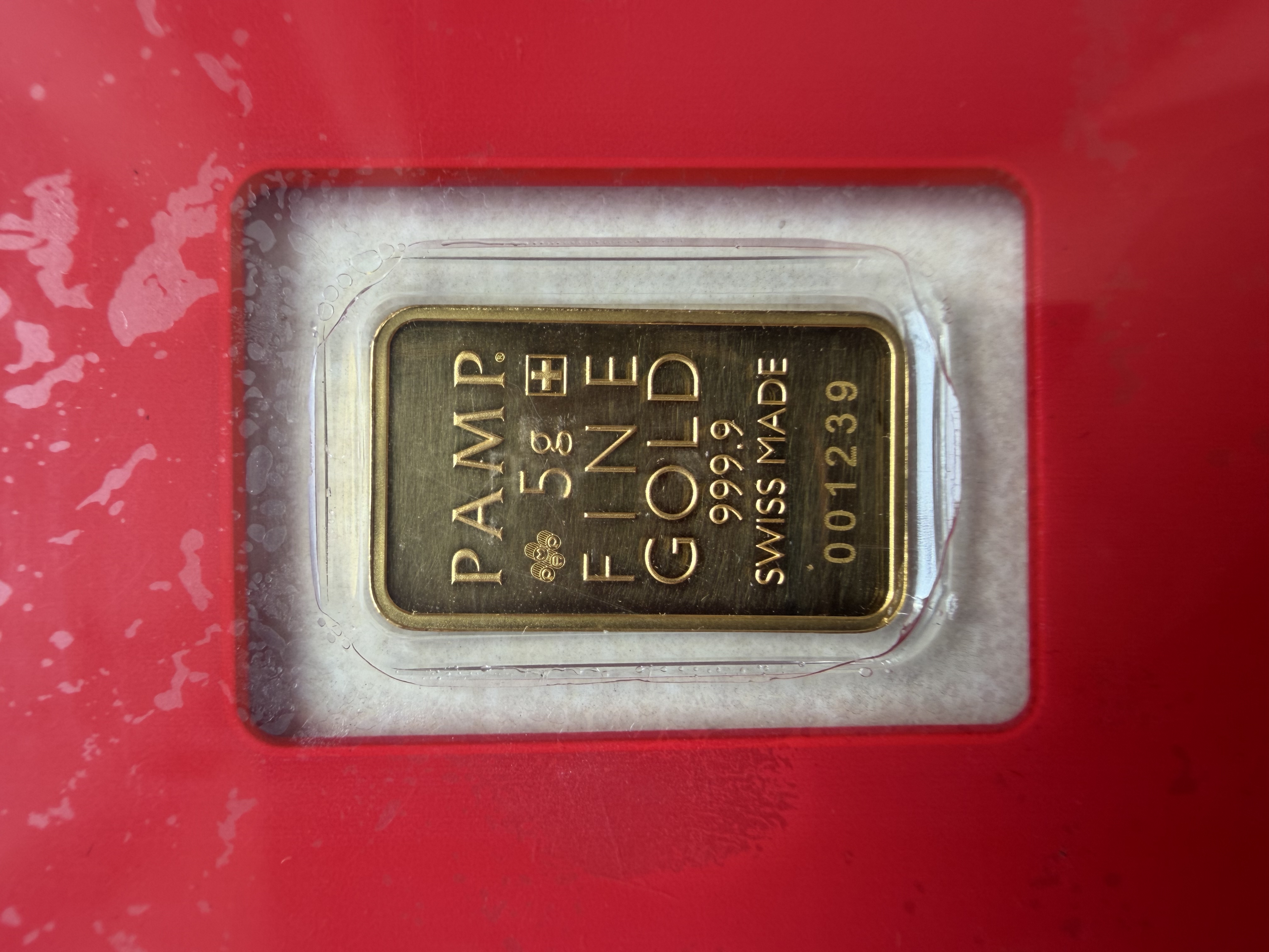(SN:1239) PAMP True Happiness 5g🇨🇭 Fine Gold Bar Emas 999.9 天下第一福