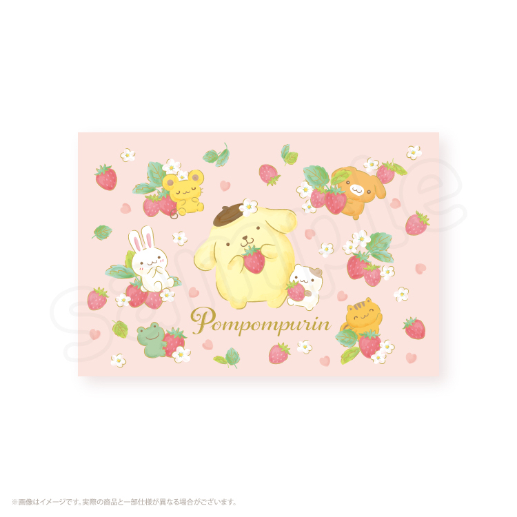 🎀【預訂】Pompompurin 草莓朋友系列明信片套裝