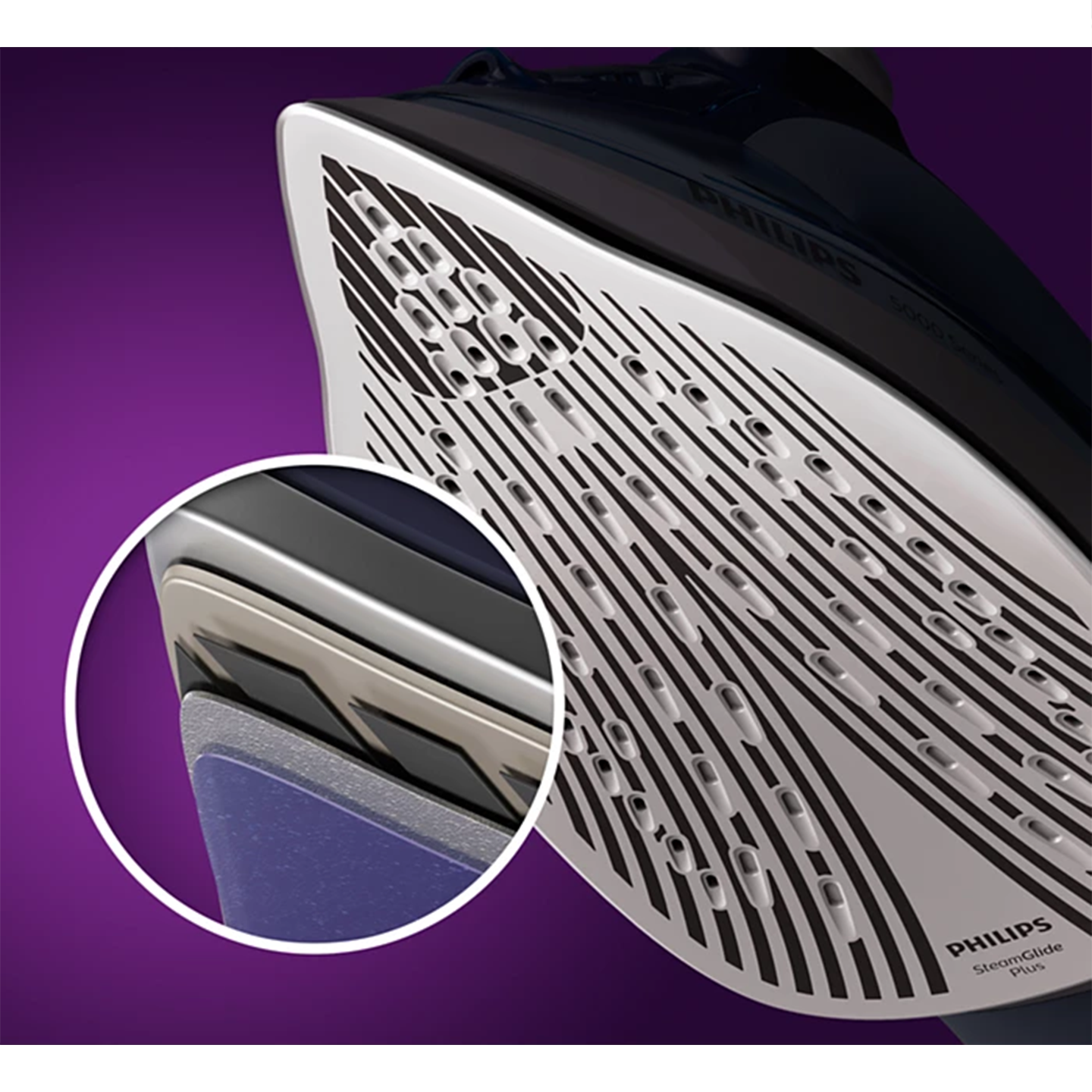 Philips Steam Iron (2600W) SteamGlide Plus Soleplate DST5040/86