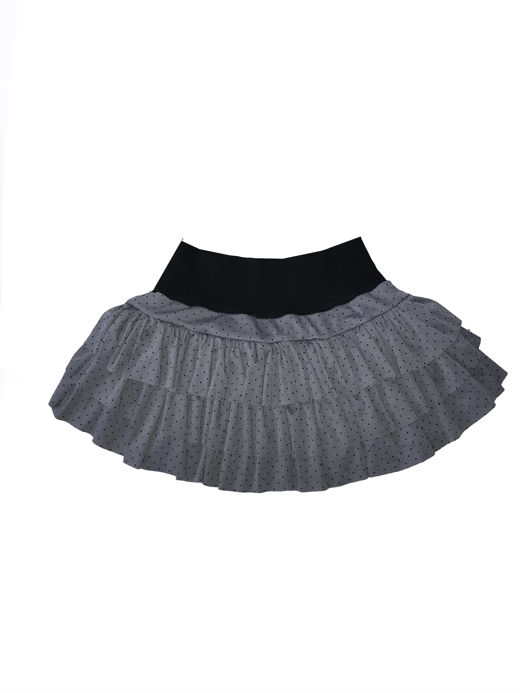 Ruffle Polka Dot Mini Skirt