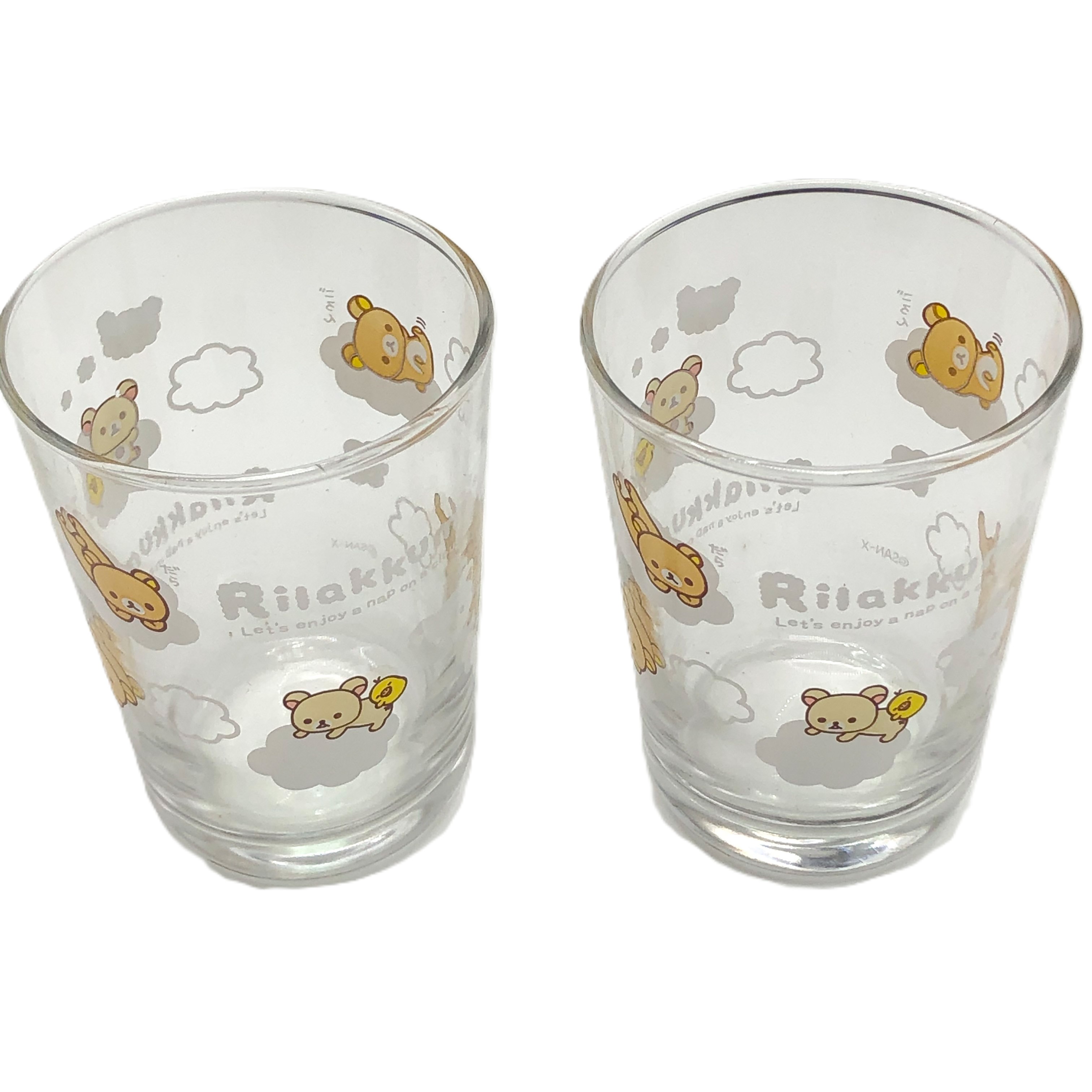 Rilakkuma啡.熊對庄玻璃杯  (AY-66301E)