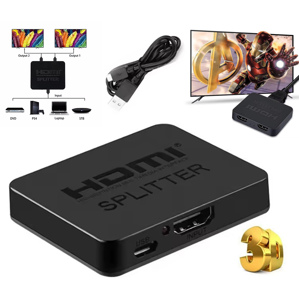 一分二 4K HDMI 分配器 ZZ1833