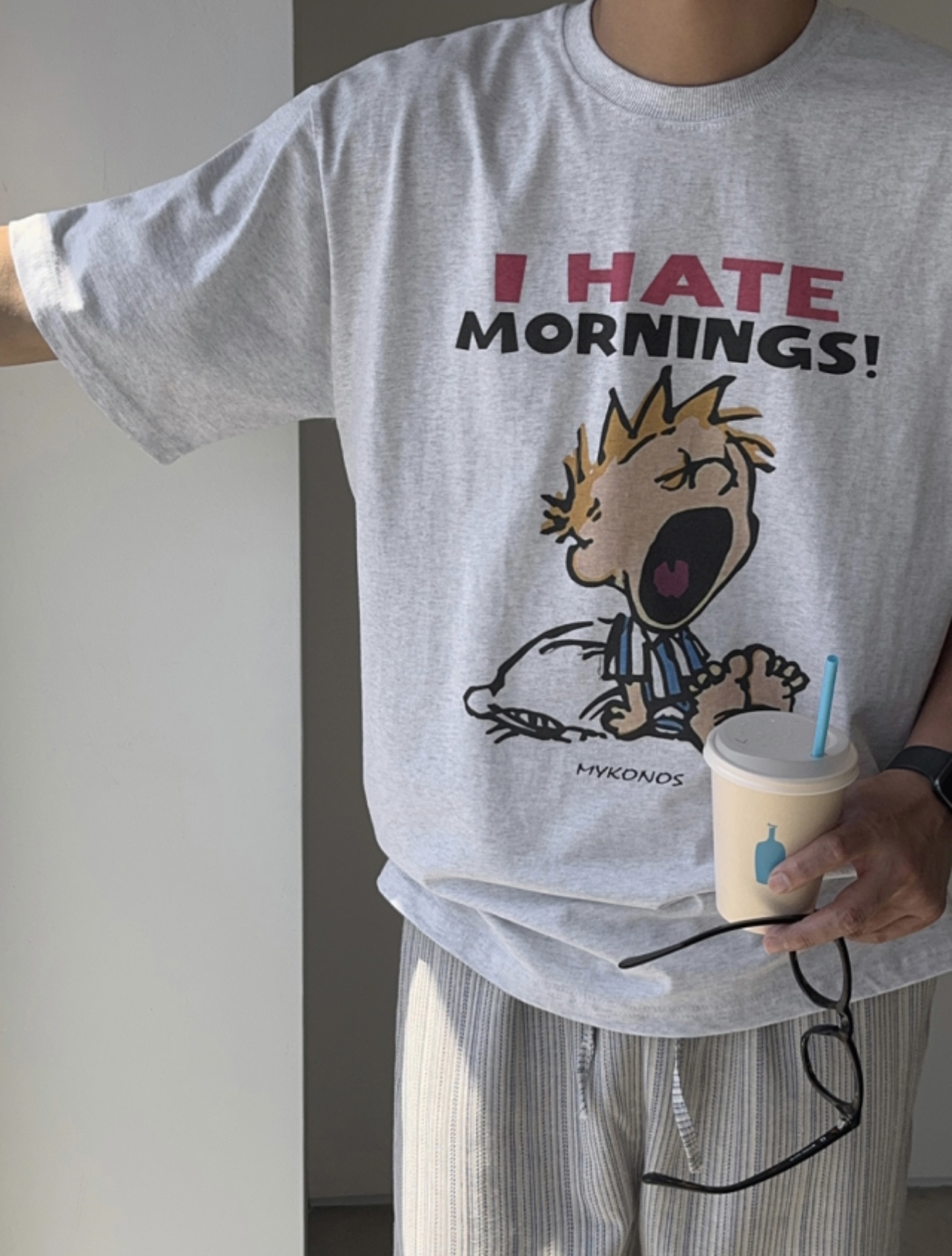 🇰🇷Hate Mornings Tee