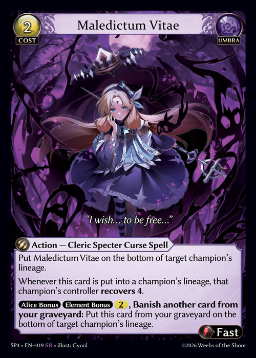 Maledictum Vitae / SP4-019 (SR)