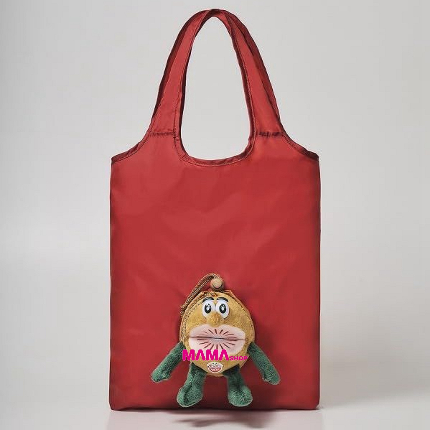 日本直送雜誌附錄--「Kiwi Brothers 紅色絨毛環保袋」