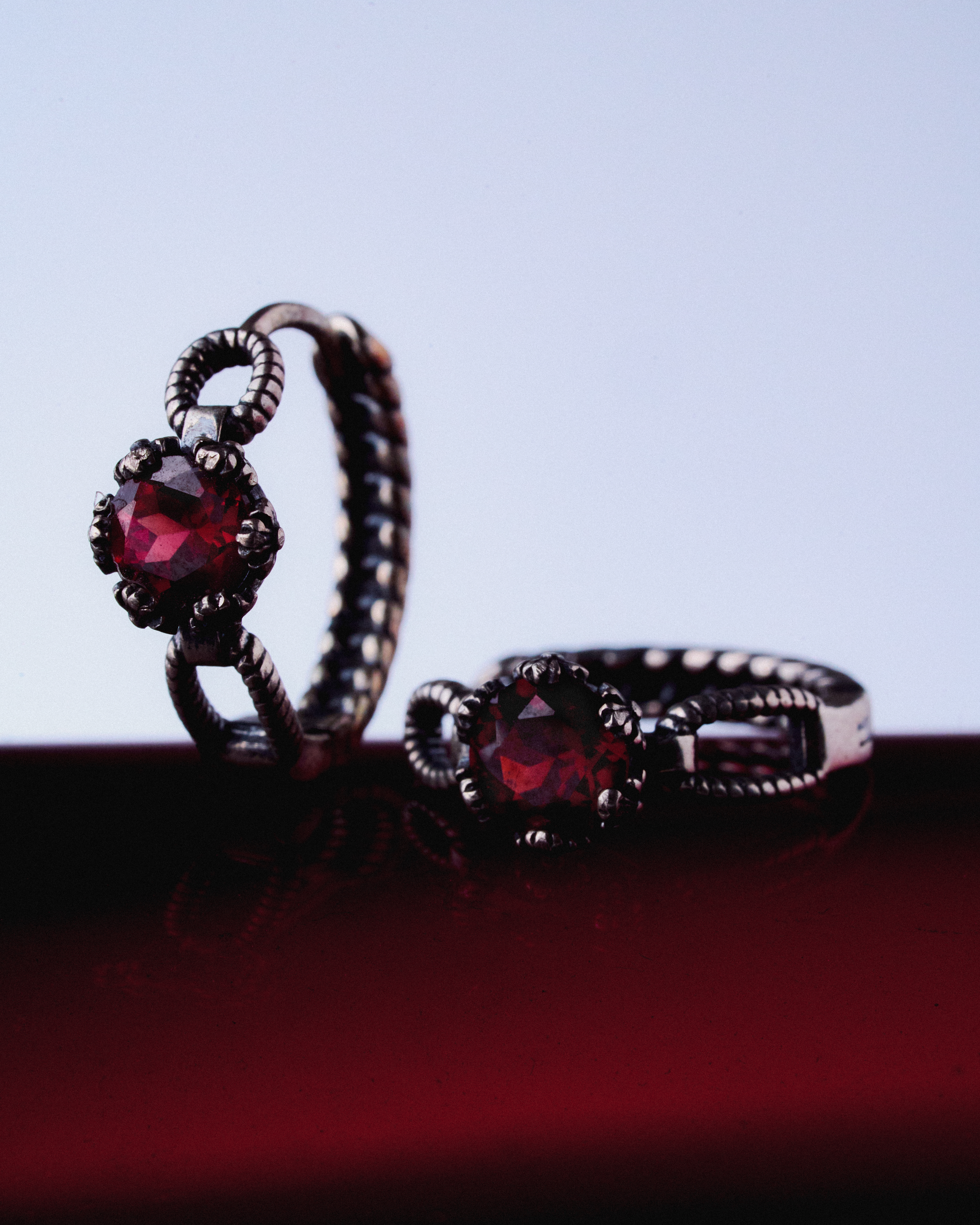 Crimson Notes Earring