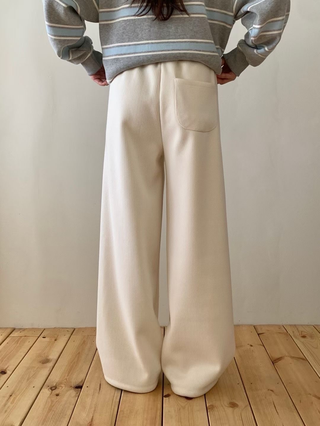 秋冬慵懶絨毛休閑長褲(四色入)