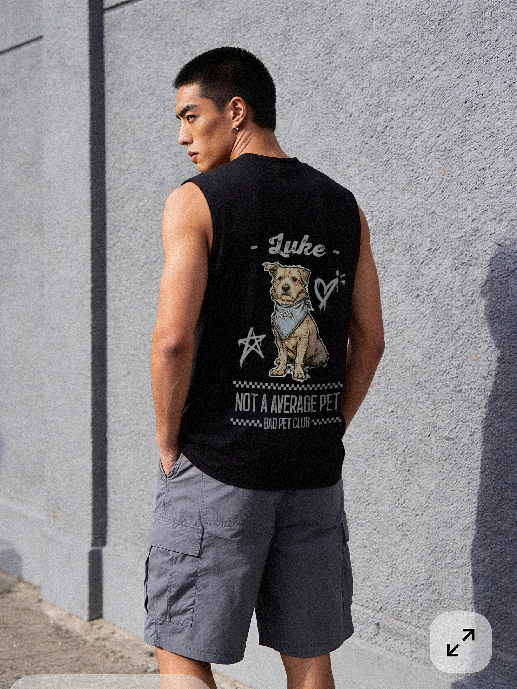 【寵物客製】男裝 Sport Vest 運動背心