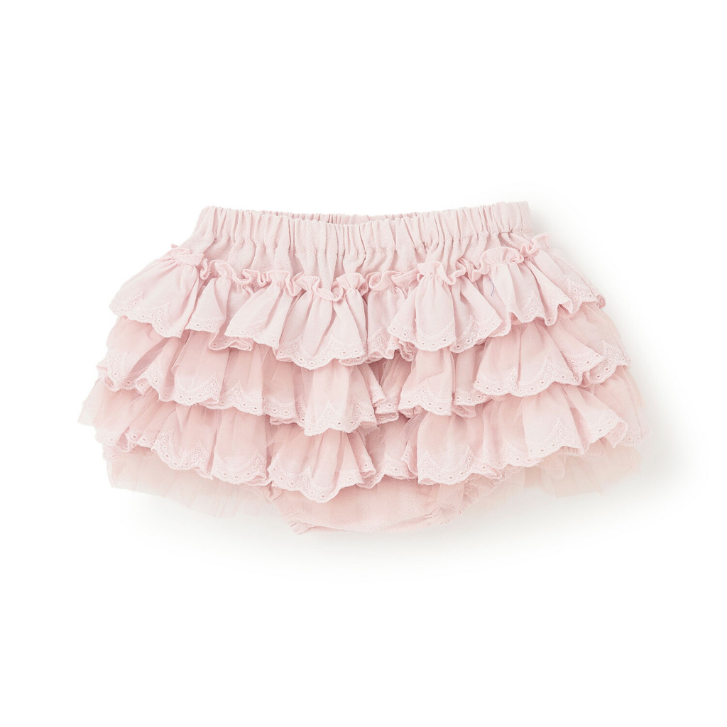 🇯🇵預訂 日本直送🇯🇵Petit Main三色蕾絲花邊層疊燈籠褲