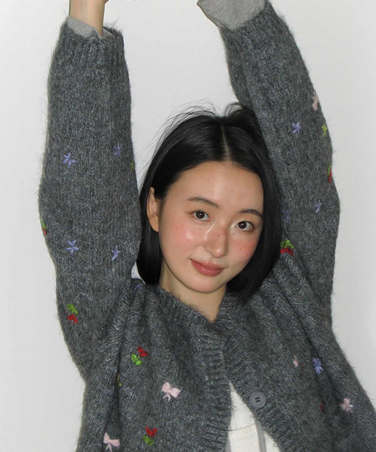 🇰🇷訂購｜ronron｜VINTAGE DOUBLE RIBBON LONG SLEEVE 2色 