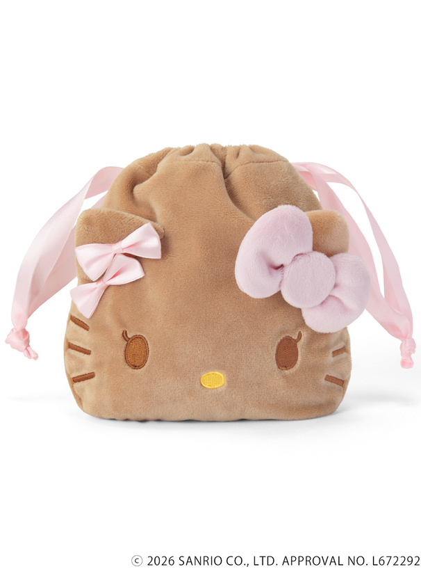 🎀【預訂】GRL x Kitty 小麥色抽繩包 P