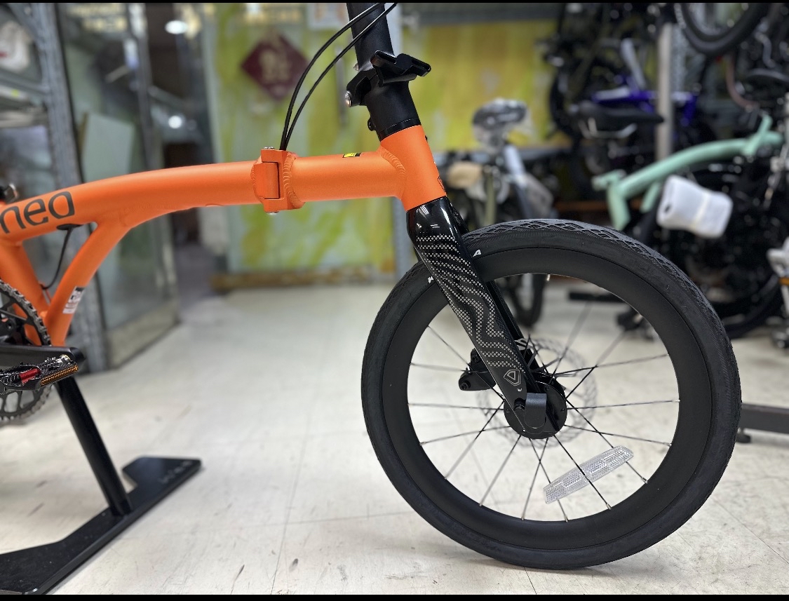 Java Neo ALFD 349 16” 碳纖維前叉 拉線轉波 9speed 