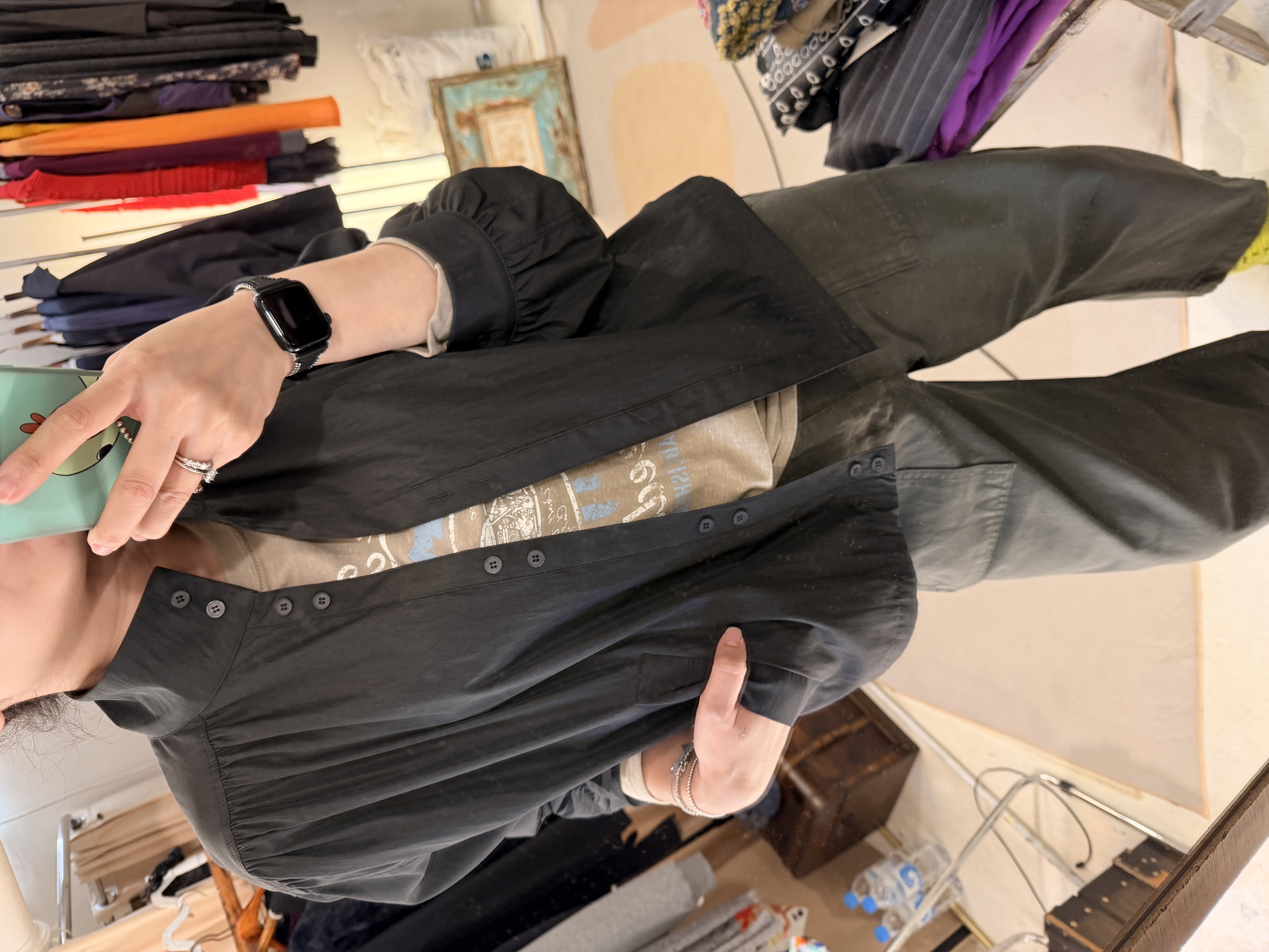 Button shirt jacket