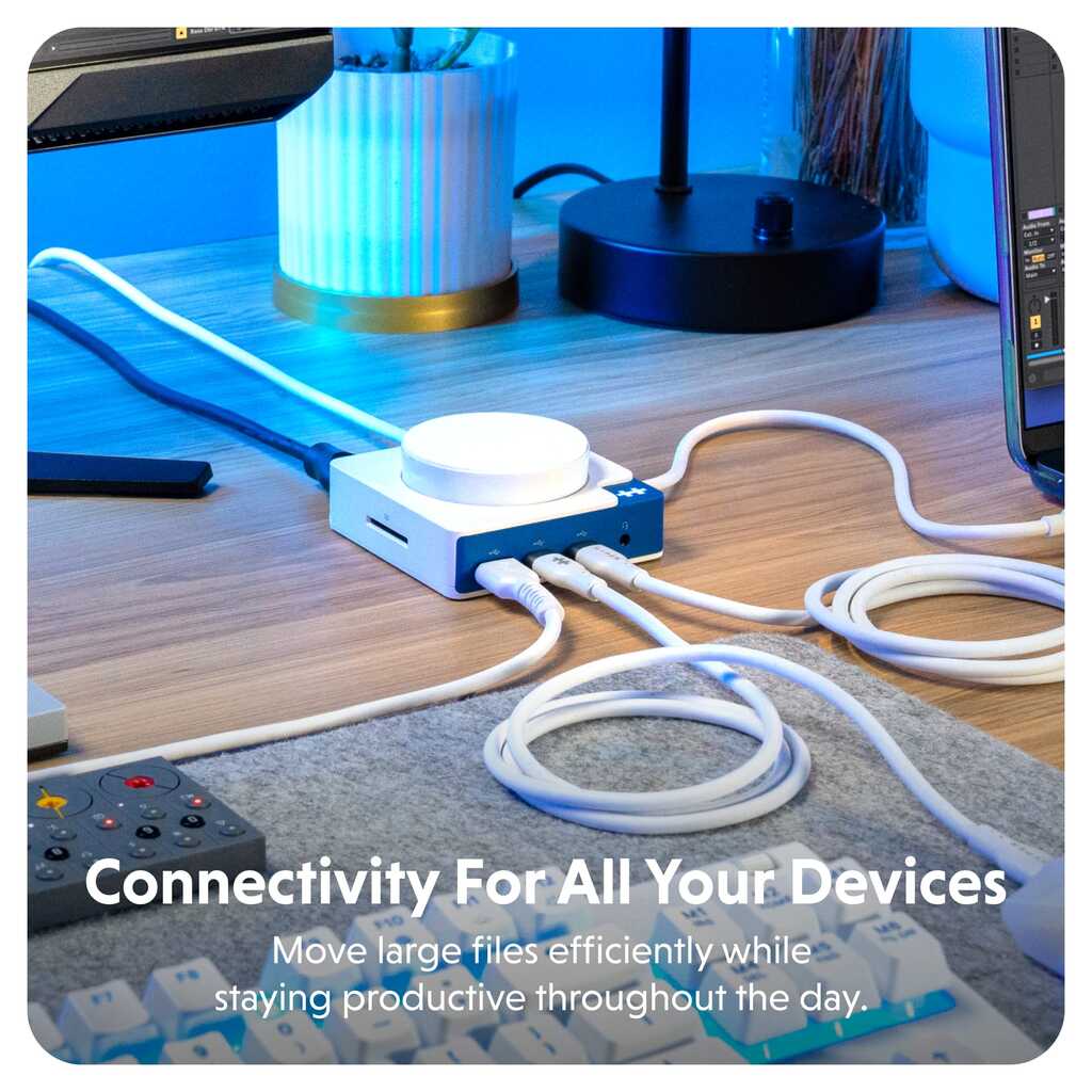 HyperDrive Flex Qi 無線充電 USB-C 擴充座 HD8100BUGL
