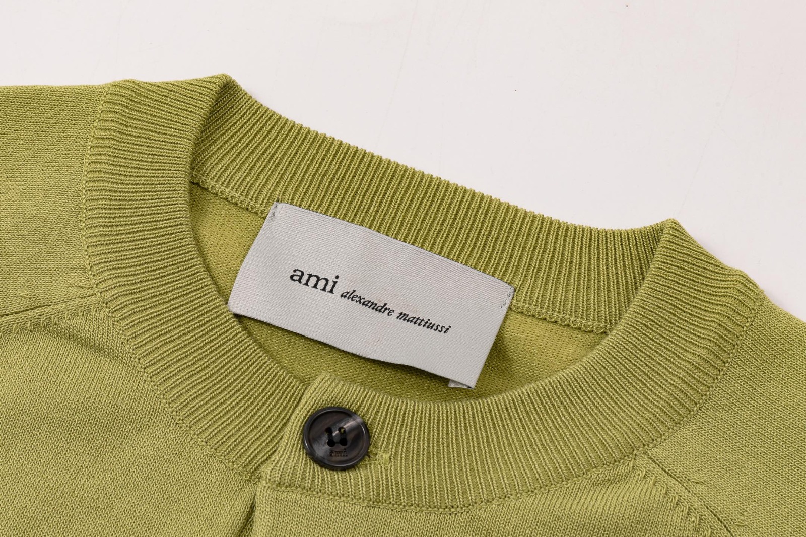 Ami 黑色小愛心短袖羊毛開襟冷衫