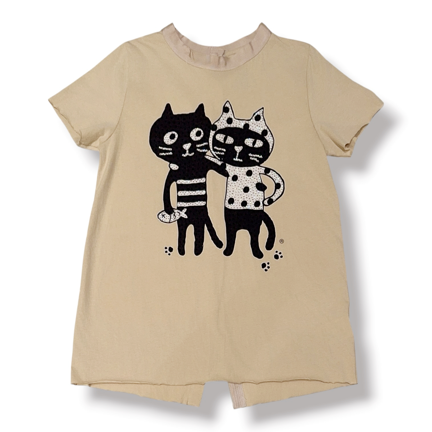 Catsfriends Button Tee